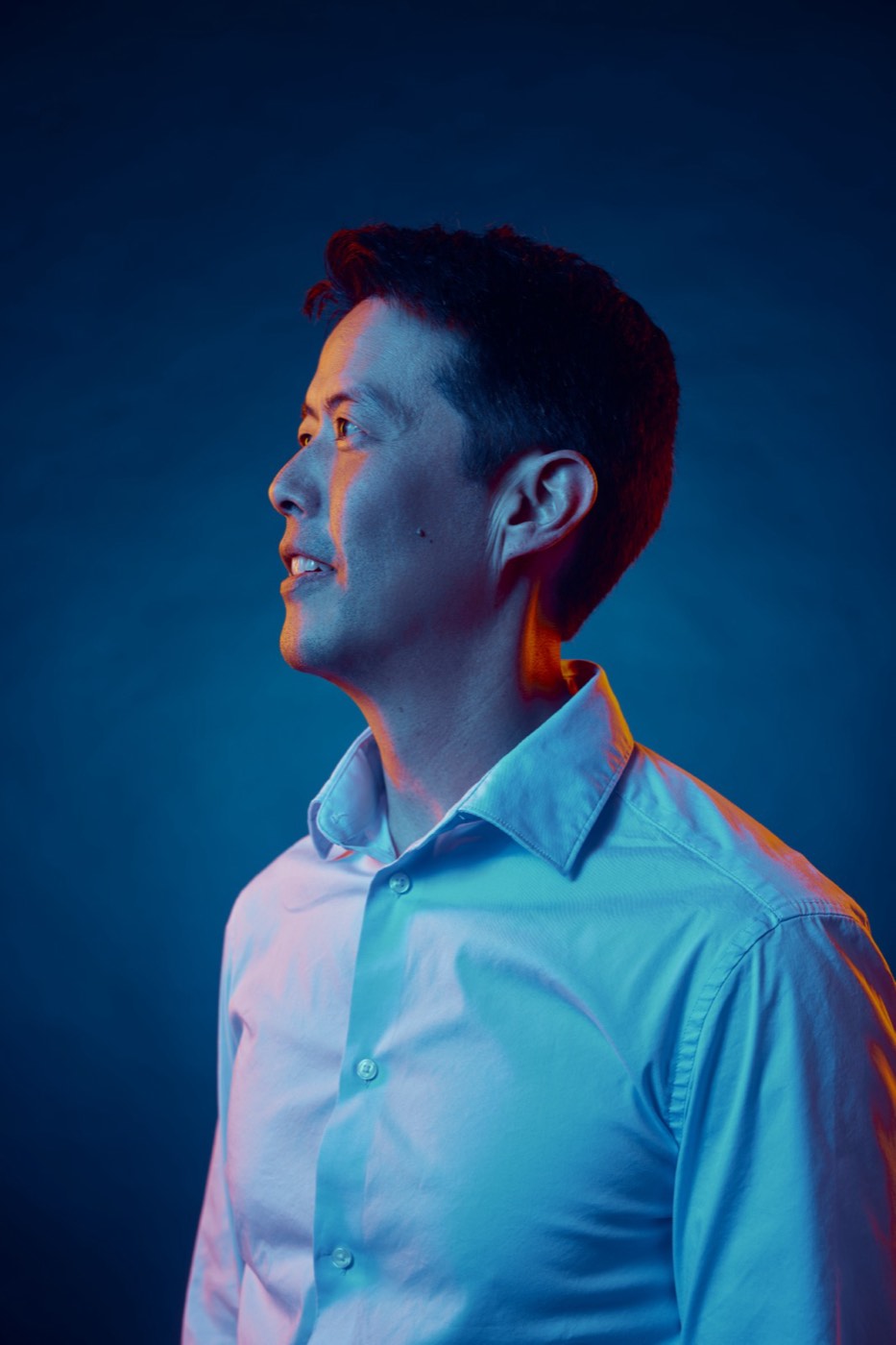 Portrait of Aaron Lee, moodier lighting